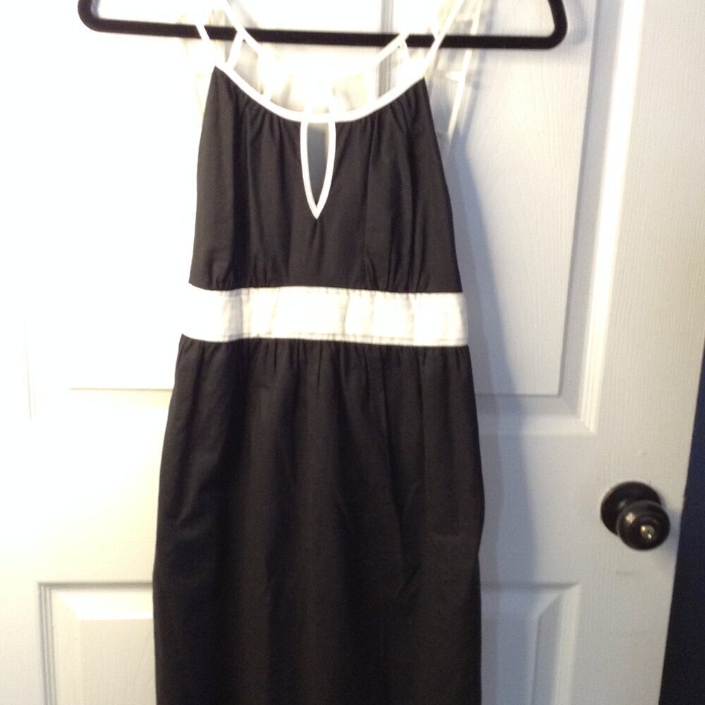 VTG XXI M cotton keyhole lined boho resort wear Y2K vintage inspired black/white